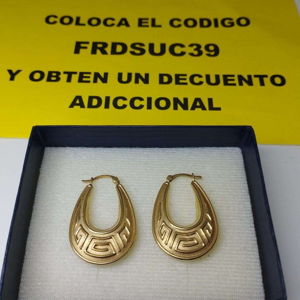 ARRACADAS PAR ORO 14 K 3.2 GRMS (SEMINUEVO)