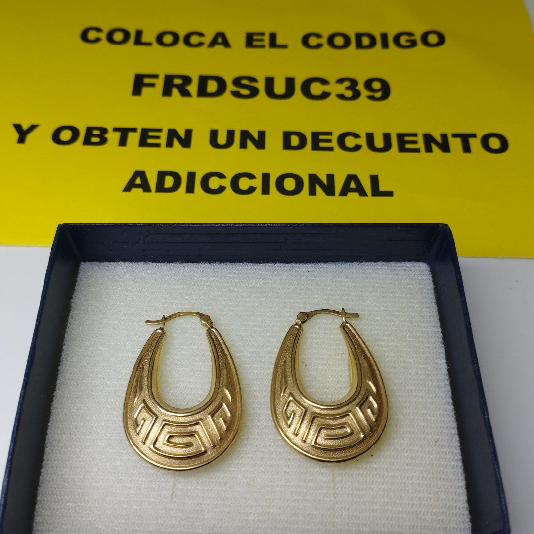 ARRACADAS PAR ORO 14 K 3.2 GRMS (SEMINUEVO)