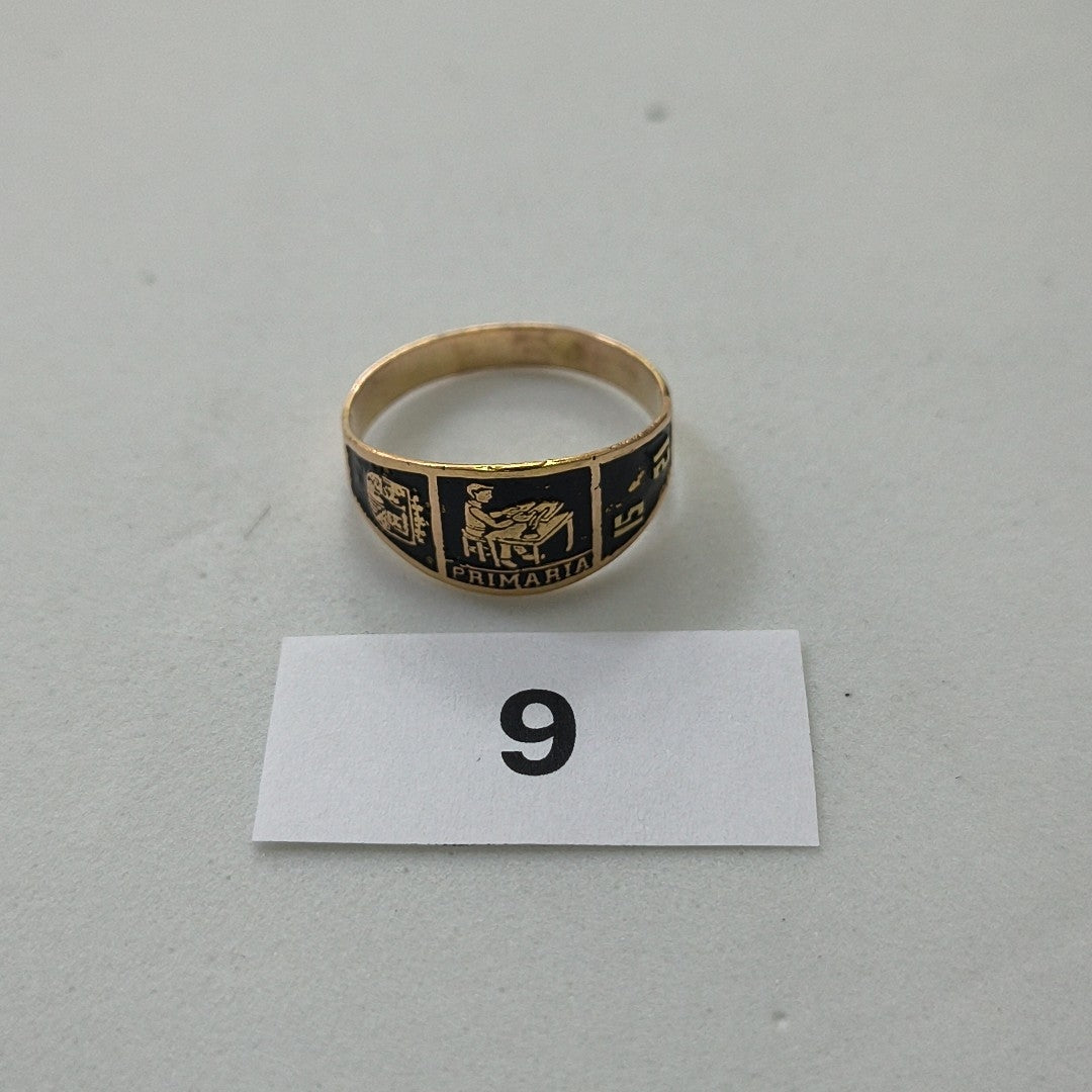 ANILLO DE GRADUACIÓN ORO 10 K 2 GRMS (SEMINUEVO)