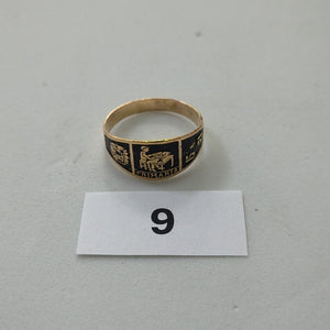 ANILLO DE GRADUACIÓN ORO 10 K 2 GRMS (SEMINUEVO)
