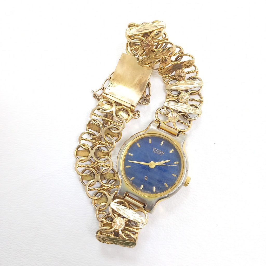 RELOJ CAJA ACERO PULSO ORO ORO 10 K 29.9 GRMS (SEMINUEVO)