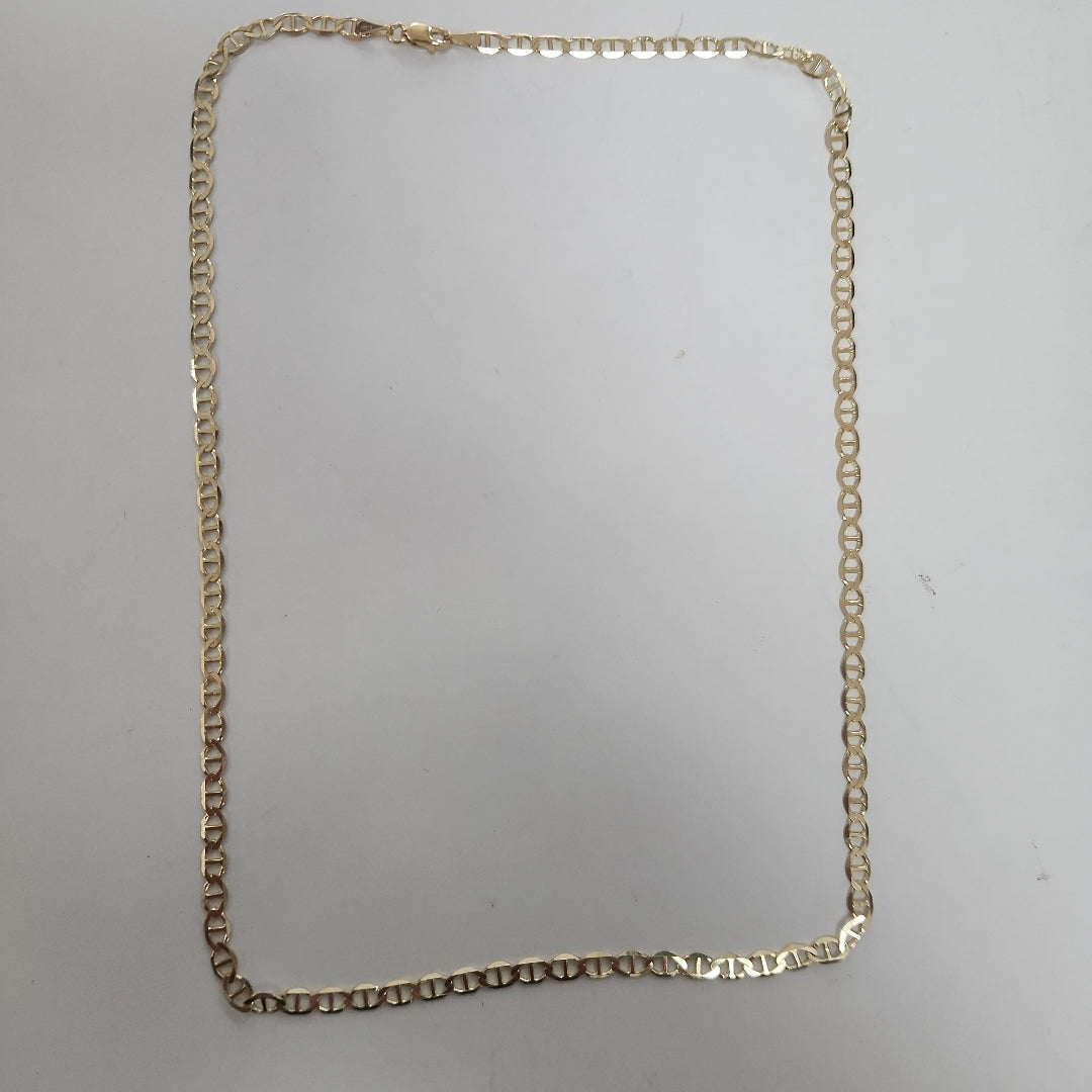 CADENAS TEJIDO MARINERA ORO 14K 50 CM 7.2 GR (NUEVO)