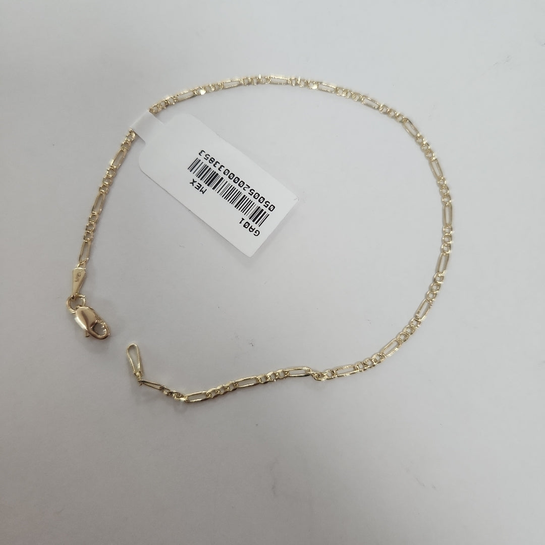 PULSERAS BARBADA ORO 14K 21 CM 1.7 GR (NUEVO)