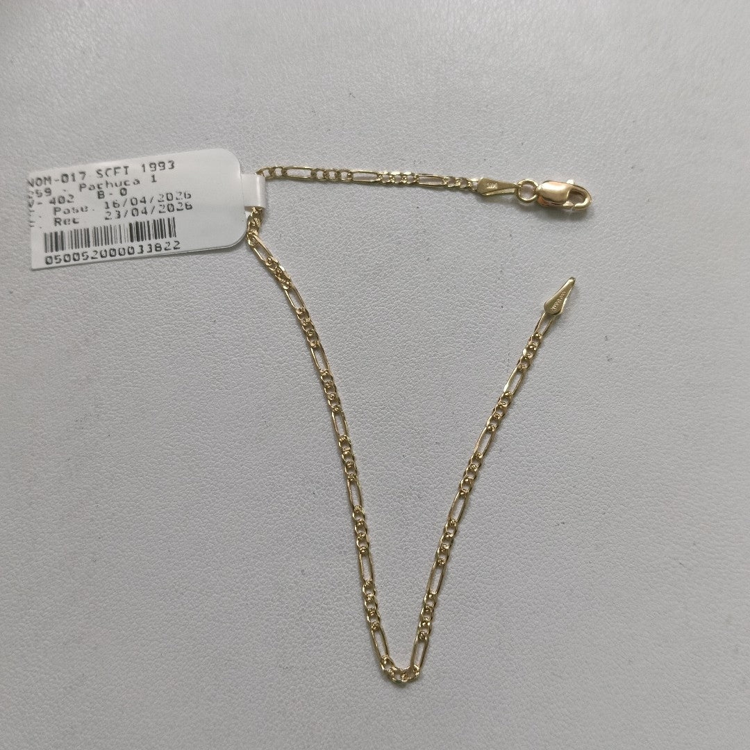 PULSERAS BARBADA ORO 14K 18 CM 1.5 GR (NUEVO)