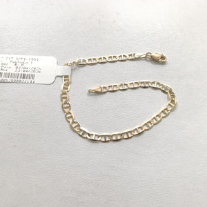 PULSERAS TEJIDO MARINERA ORO 14K 18 CM 2.9 GR (NUEVO)