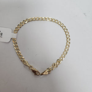 PULSERAS BARBADA ORO 14K 18 CM 4.5 GR (NUEVO)