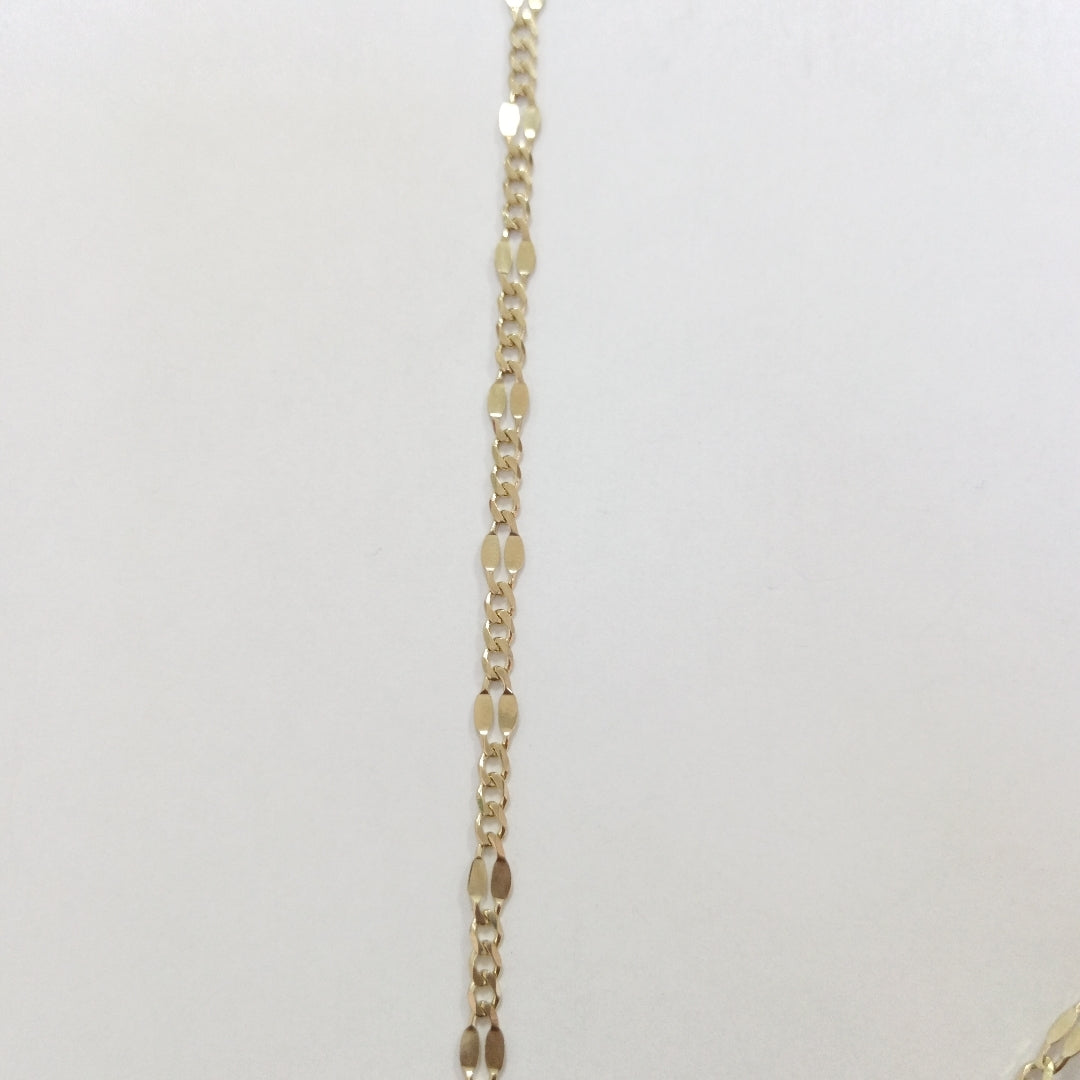 CADENAS TEJIDO ESPECIAL ORO 10K 55 CM 7.1 GR (NUEVO)