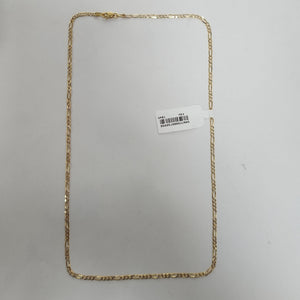 CADENAS TEJIDO 3X1 DIAMANTADA ORO 14K 55 CM 4.5 GR (NUEVO)