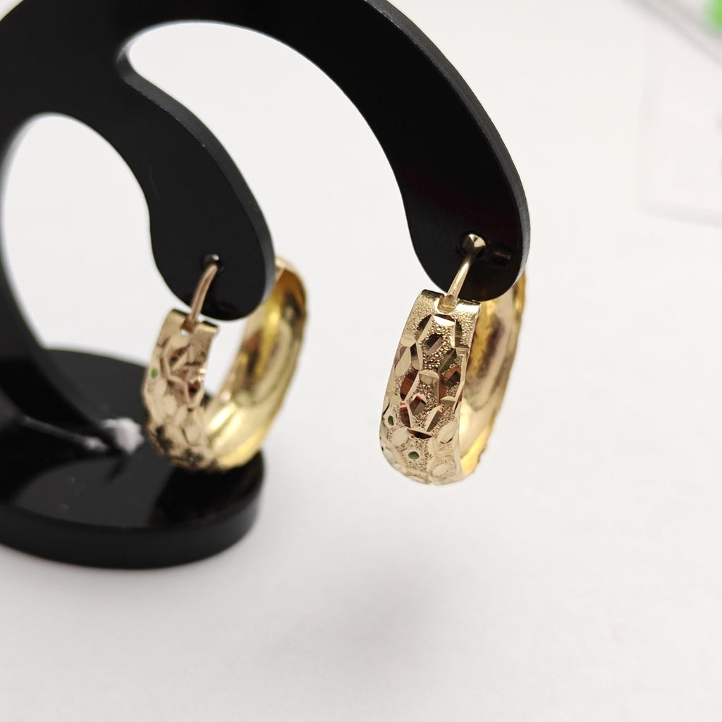 ARRACADAS PAR ORO 14 K 2.4 GRMS (SEMINUEVO)