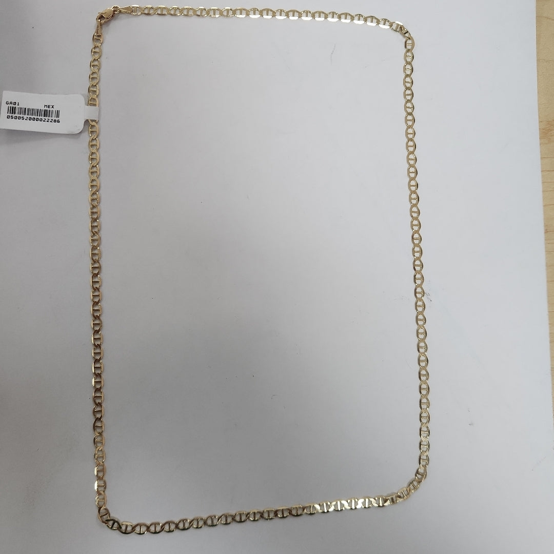 CADENAS TEJIDO MARINERA ORO 14K 60 CM 8.7 GR (NUEVO)