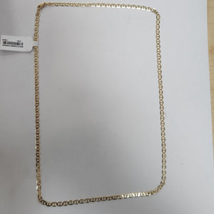 CADENAS TEJIDO MARINERA ORO 14K 60 CM 8.7 GR (NUEVO)
