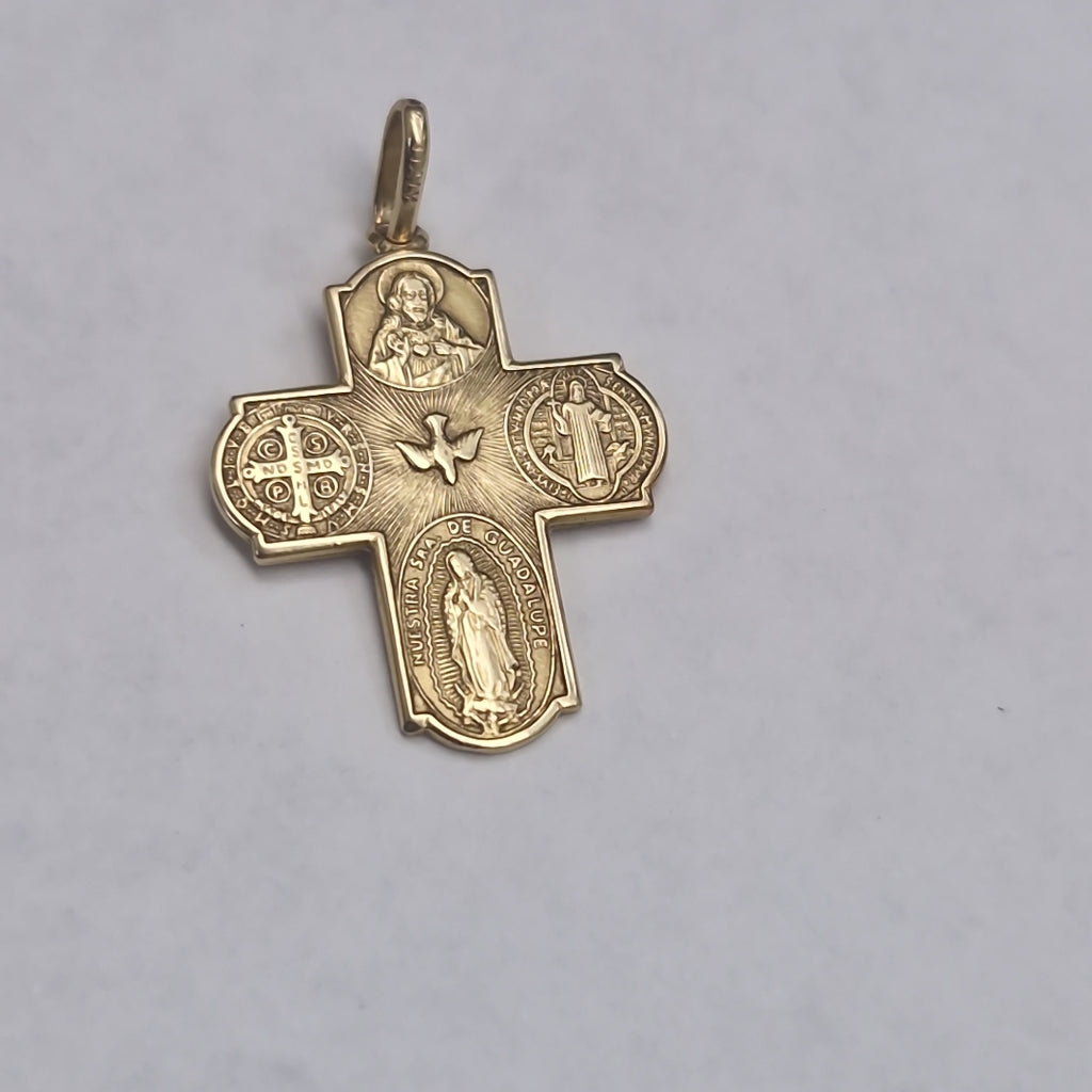 CRUZ,DIJE ORO 14 K 2,60 GRMS (SEMINUEVO)