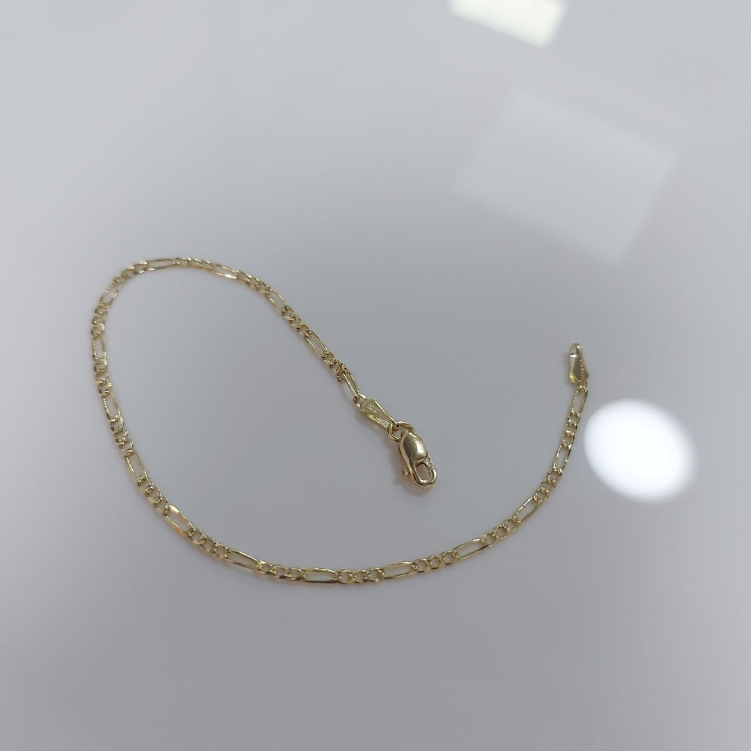 PULSERAS 3X1 ORO 14K 18 CM 1.6 GR (NUEVO)