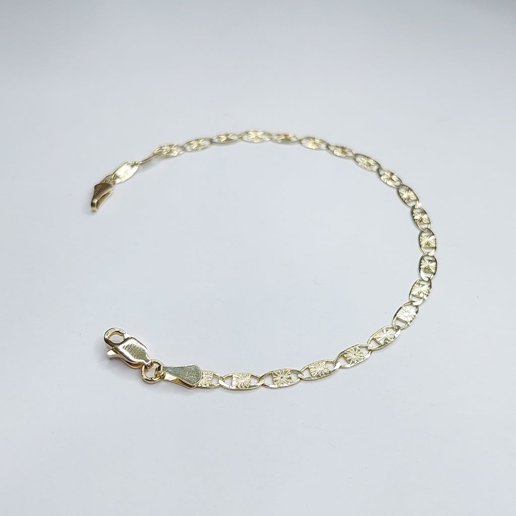 PULSERAS GUCHI ORO 14K 18 CM 2.8 GR (NUEVO)