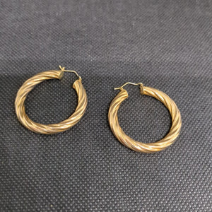 ARRACADAS PAR ORO 14 K 7.7 GRMS (SEMINUEVO)