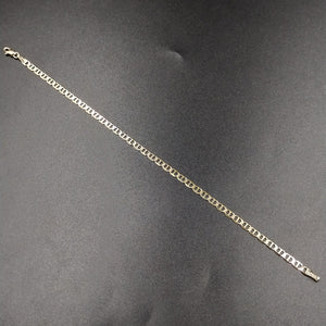PULSERAS TEJIDO MARINERA ORO 14K 21 CM 3.4 GR (NUEVO)