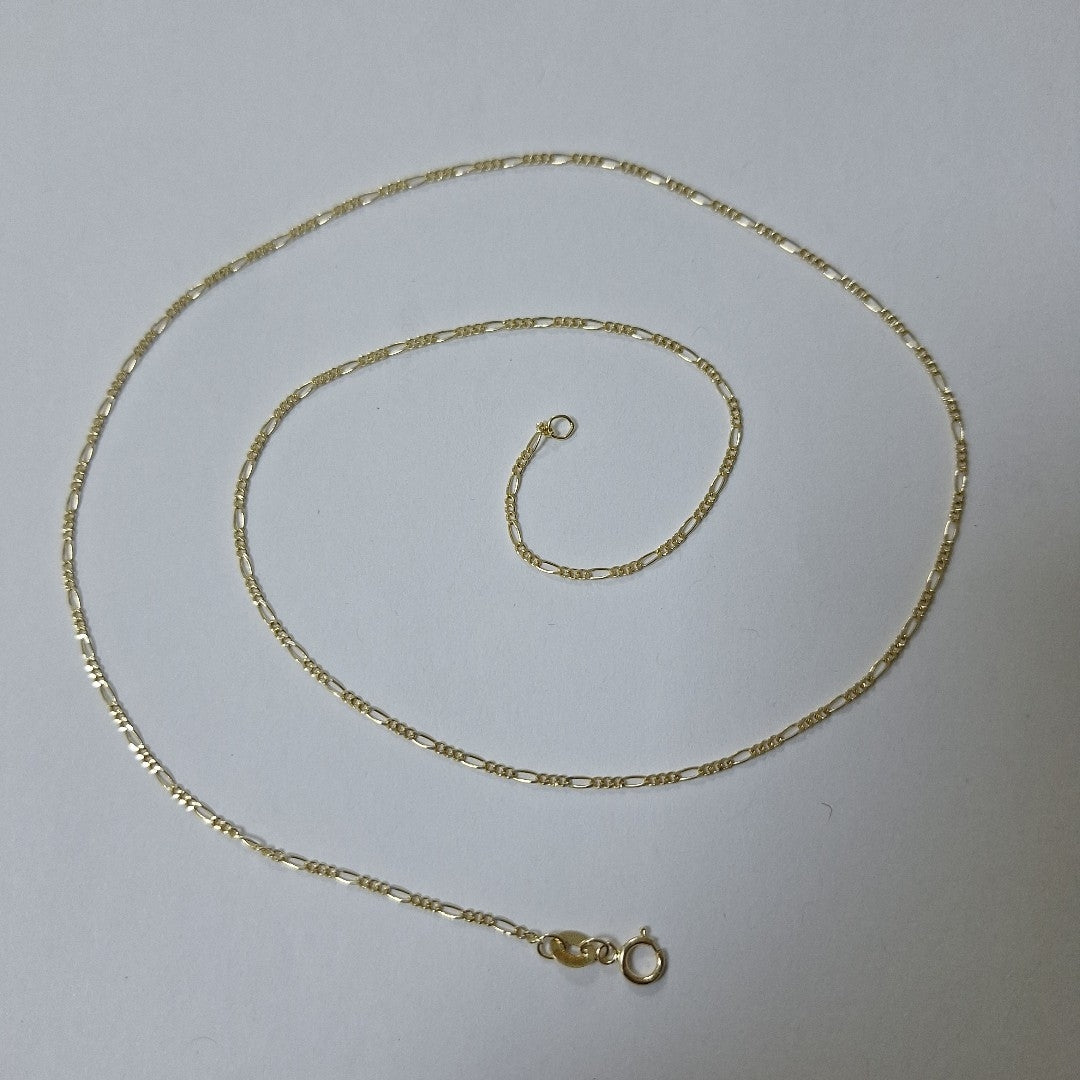 CADENAS TEJIDO 3X1 ORO 14K 55 CM 2.7 GR (NUEVO)