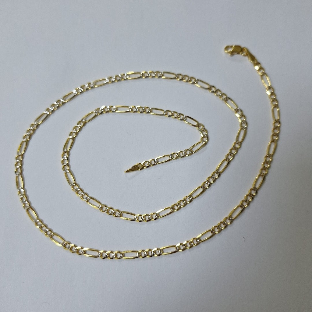 CADENAS 3X1 DIAMANTADA ORO 14K 55 CM 8.4 GR (NUEVO)