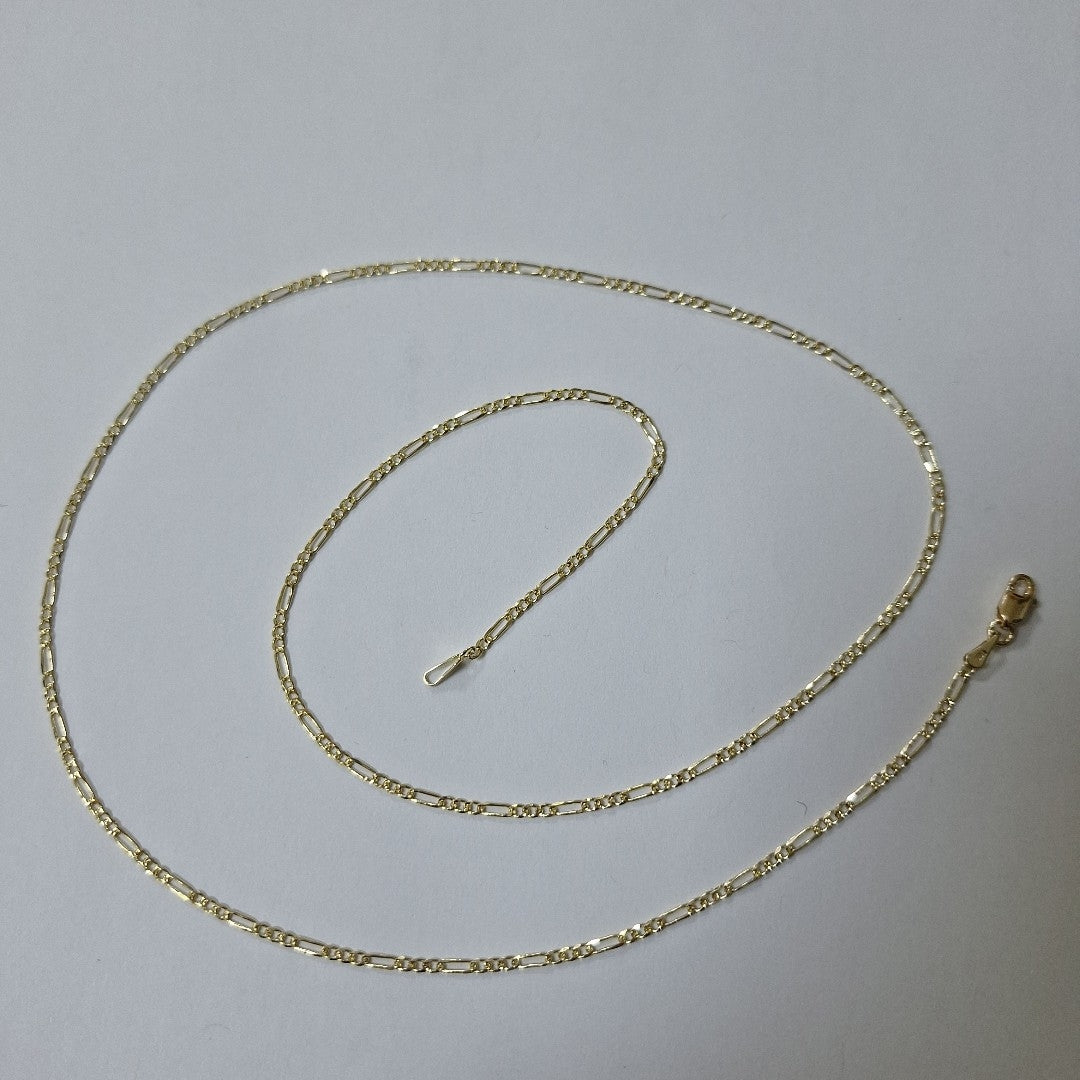 CADENAS 3X1 ORO 14K 55 CM 4 GR (NUEVO)