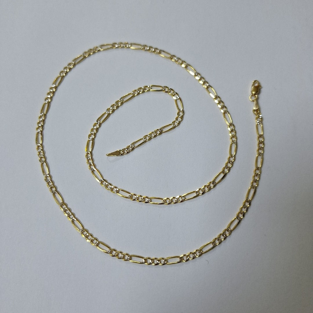 CADENAS 3X1 DIAMANTADA ORO 14K 55 CM 8.6 GR (NUEVO)