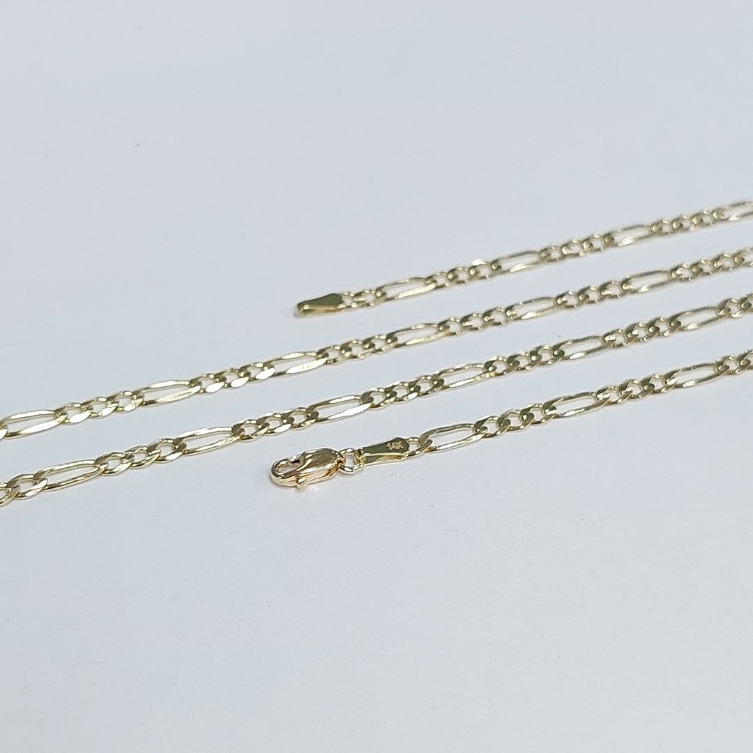 CADENAS 3X1 ORO 14K 60 CM 8.5 GR (NUEVO)