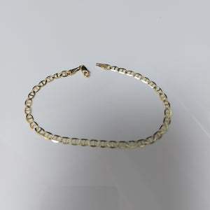PULSERAS TEJIDO MARINERA ORO 14K 21 CM 3.4 GR (NUEVO)