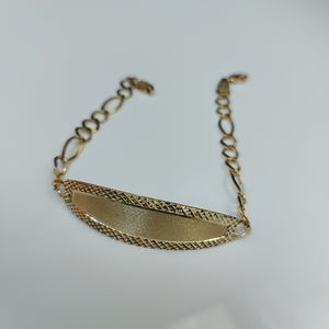 PULSERAS TEJIDO ESCLAVA 3X1 ORO 10K 21 CM 8.4 GR (NUEVO)