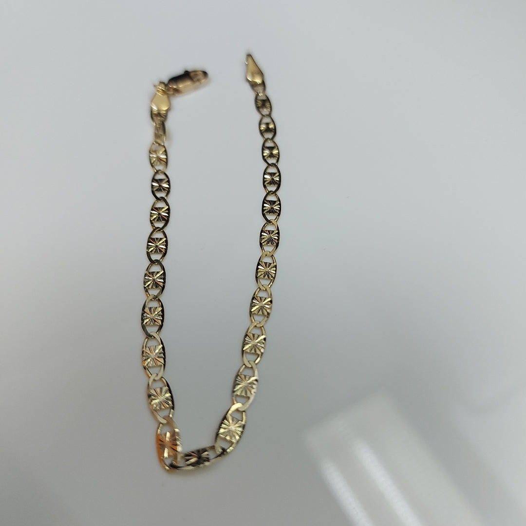 PULSERAS GUCHI ORO 14K 18 CM 2.9 GR (NUEVO)