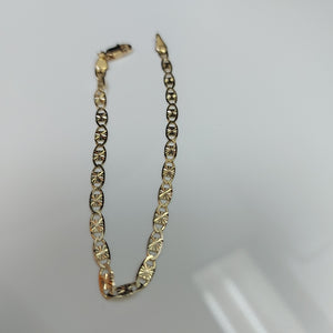 PULSERAS GUCHI ORO 14K 18 CM 2.9 GR (NUEVO)