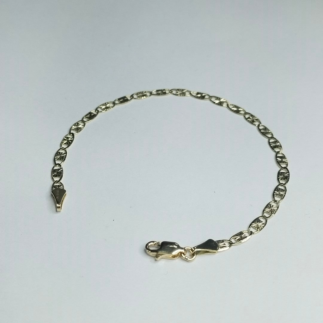 PULSERAS GUCHI ORO 14K 18 CM 2.9 GR (NUEVO)