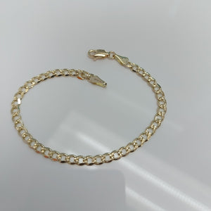 PULSERAS BARBADA ORO 14K 18 CM 4.6 GR (NUEVO)