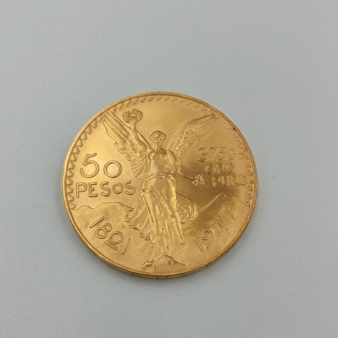 K1 41,60 GRMS 21 K IDENTIFICACIÓN MONEDA NOMINATIVA MONEDAS PESOS 50 PESOS (SEMINUEVO)
