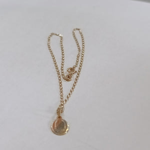 CADENA, MEDALLA RELIGIOSA ORO 10 K 1.6 GRMS (SEMINUEVO)