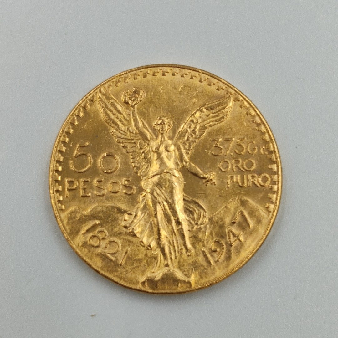 K1 41,60 GRMS 21 K IDENTIFICACIÓN MONEDA NOMINATIVA MONEDAS PESOS 50 PESOS (SEMINUEVO)