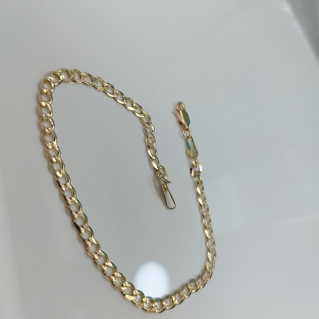 PULSERAS BARBADA ORO 14K 21 CM 5.2 GR (NUEVO)