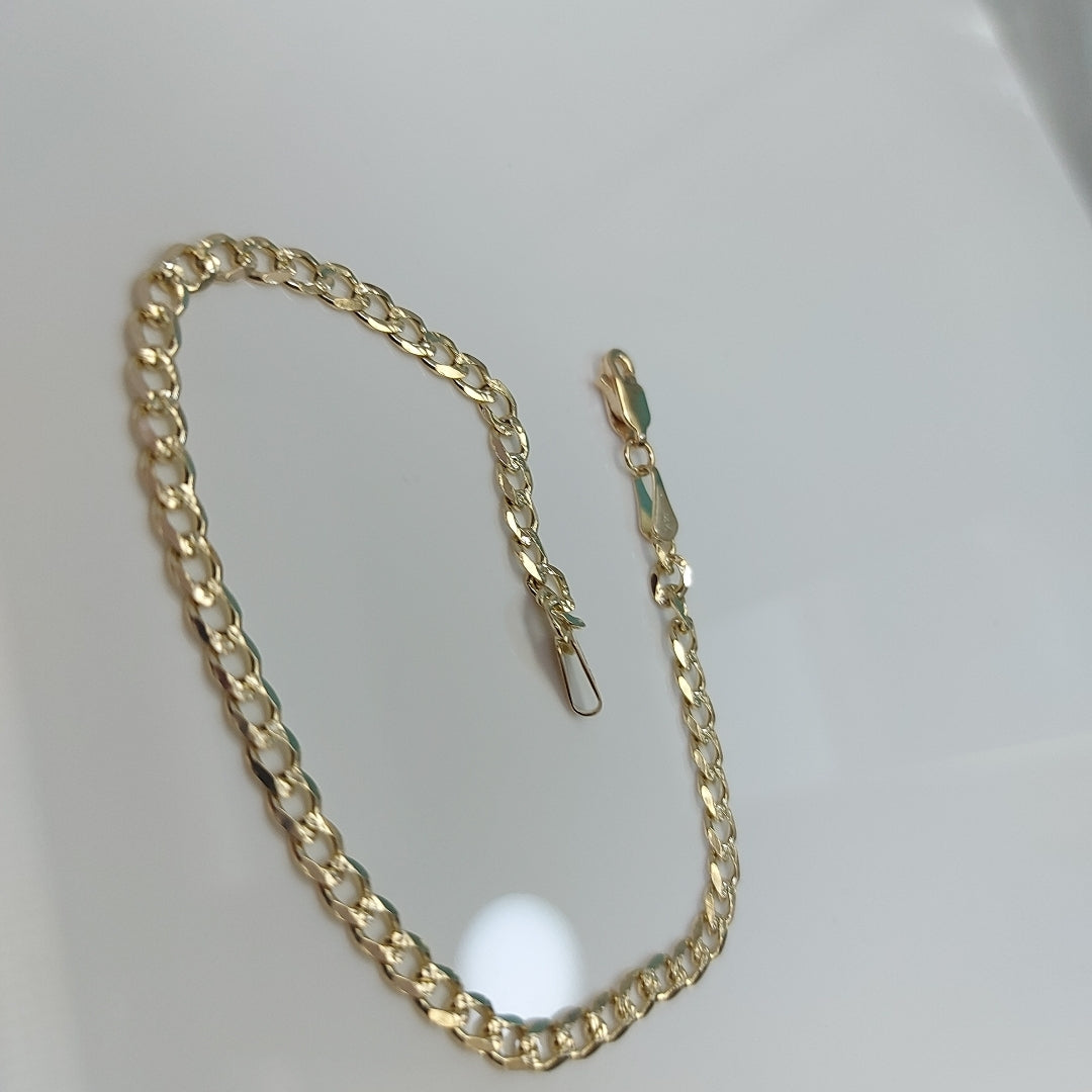 PULSERAS BARBADA ORO 14K 21 CM 5.2 GR (NUEVO)