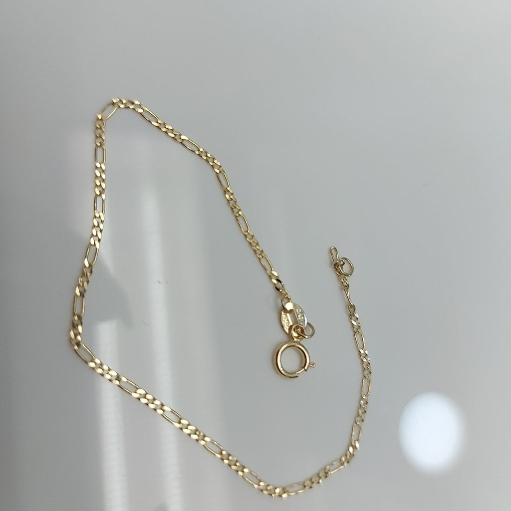 PULSERAS TEJIDO 3X1 ORO 14K 16 CM 0.9 GR (NUEVO)