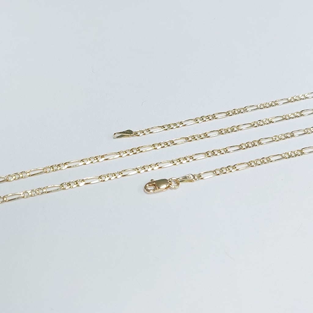 CADENAS 3X1 ORO 14K 55 CM 5.2 GR (NUEVO)