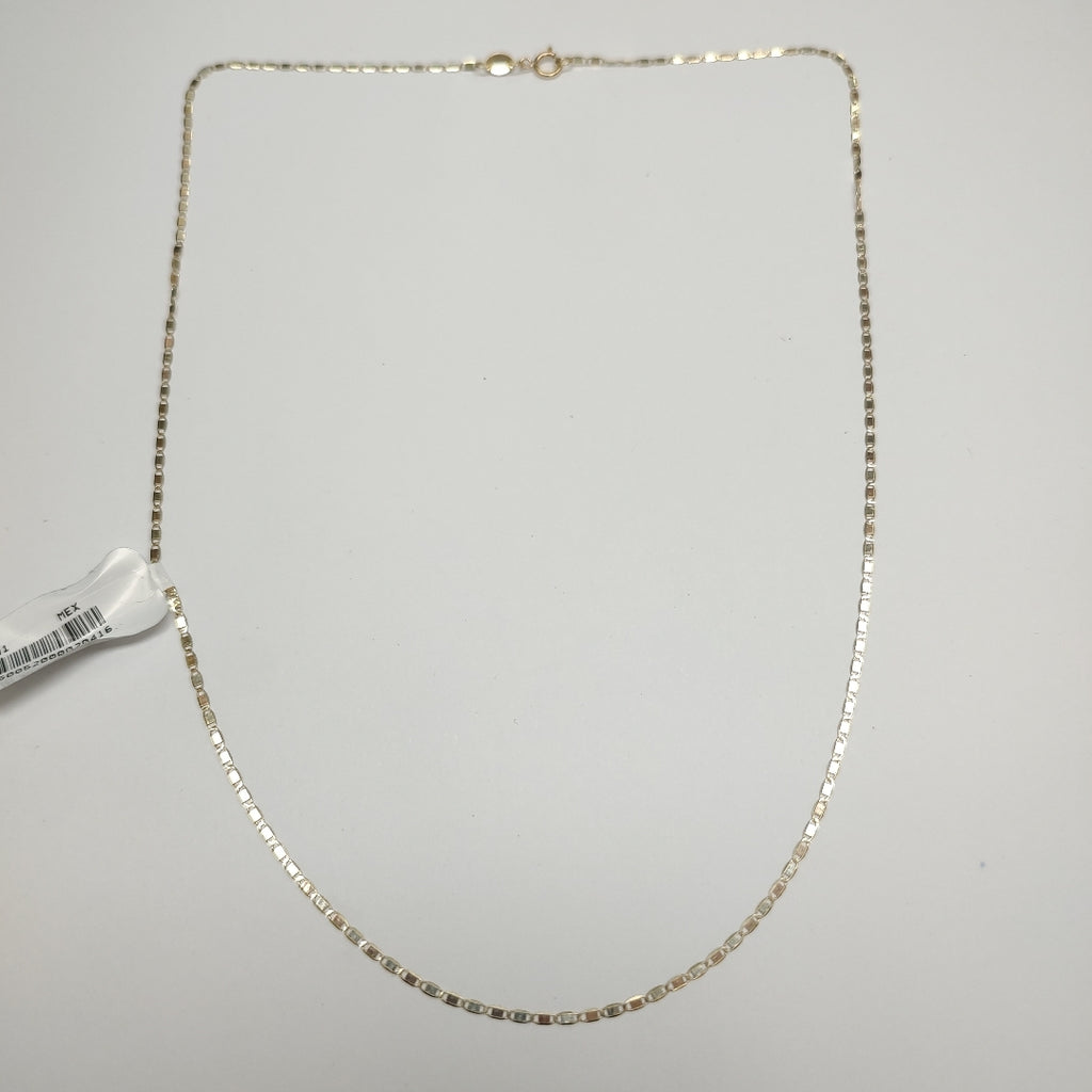 CADENAS TEJIDO ESPEJO ORO 10K 50 CM 1.6 GR (NUEVO)