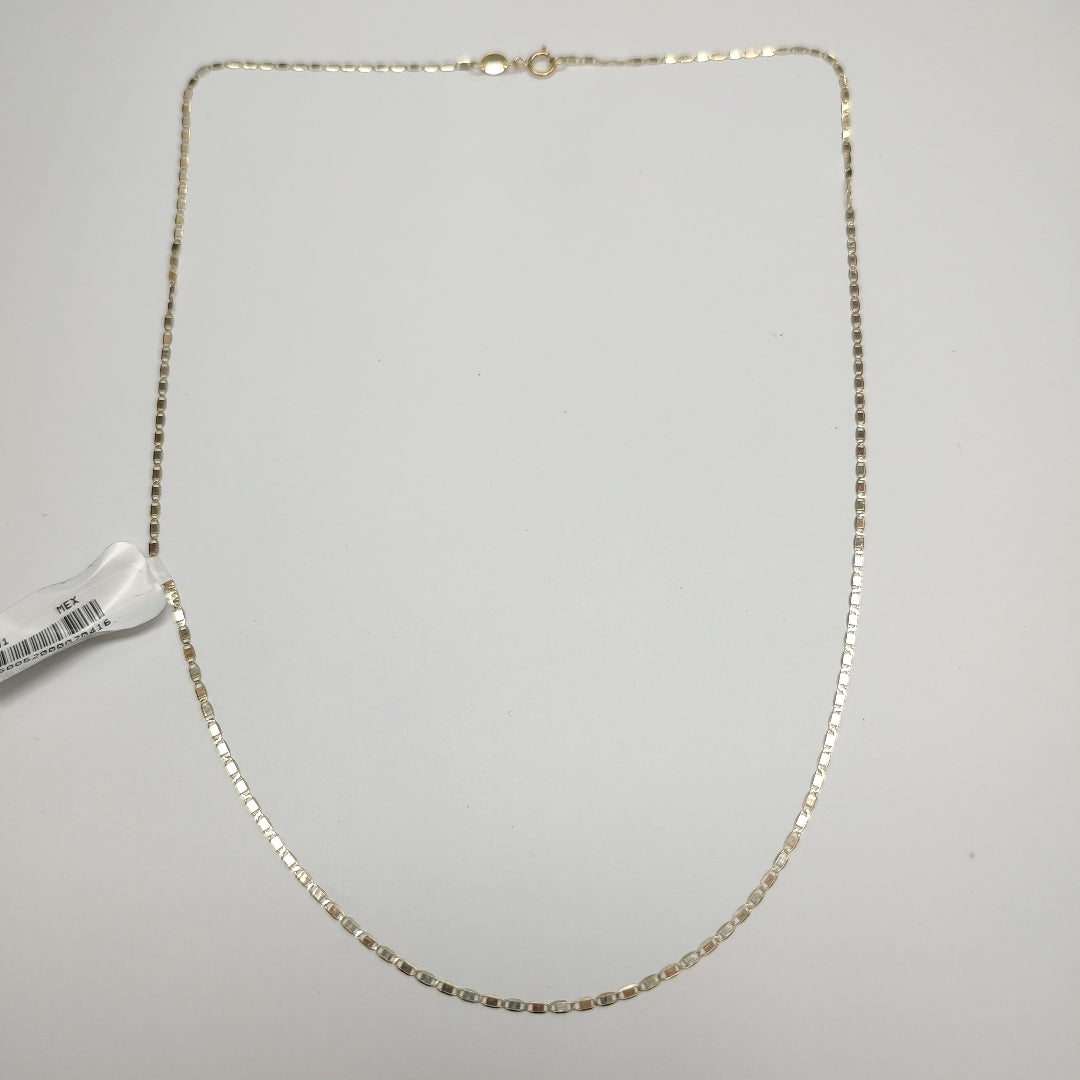 CADENAS TEJIDO ESPEJO ORO 10K 50 CM 1.6 GR (NUEVO)