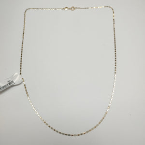 CADENAS TEJIDO ESPEJO ORO 10K 50 CM 1.6 GR (NUEVO)