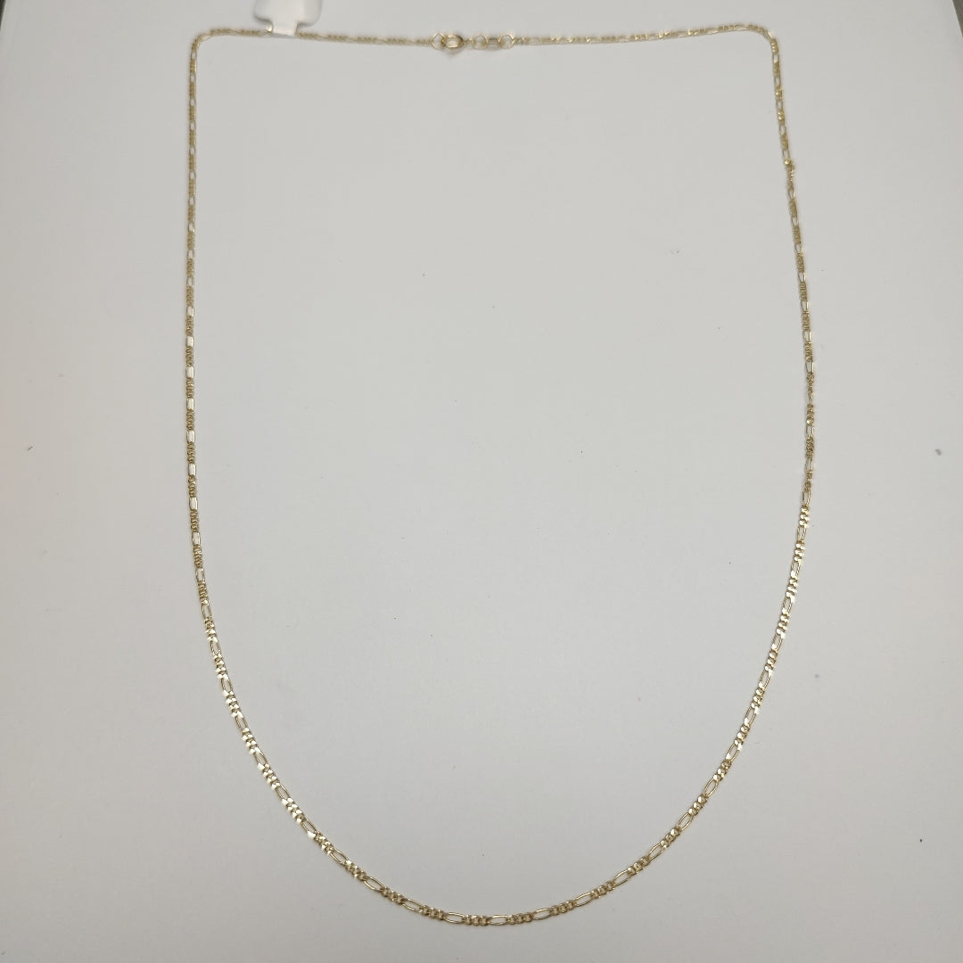 CADENAS TEJIDO 3X1 ORO 14K 55 CM 2.6 GR (NUEVO)