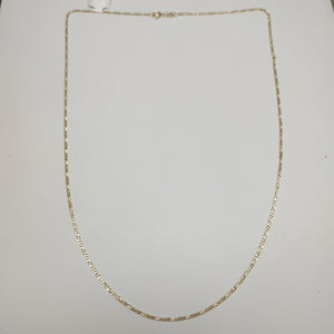 CADENAS TEJIDO 3X1 ORO 14K 55 CM 2.6 GR (NUEVO)