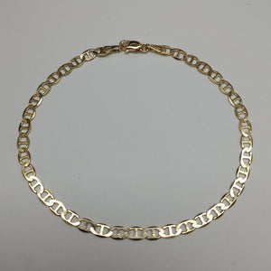 PULSERAS TEJIDO MARINERA ORO 14K 21 CM 3.5 GR (NUEVO)