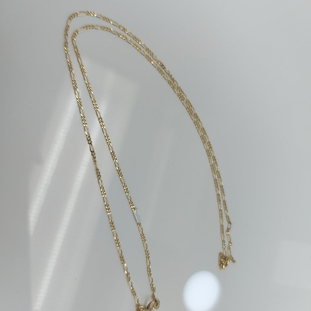 CADENAS TEJIDO 3X1 ORO 14K 55 CM 2.6 GR (NUEVO)