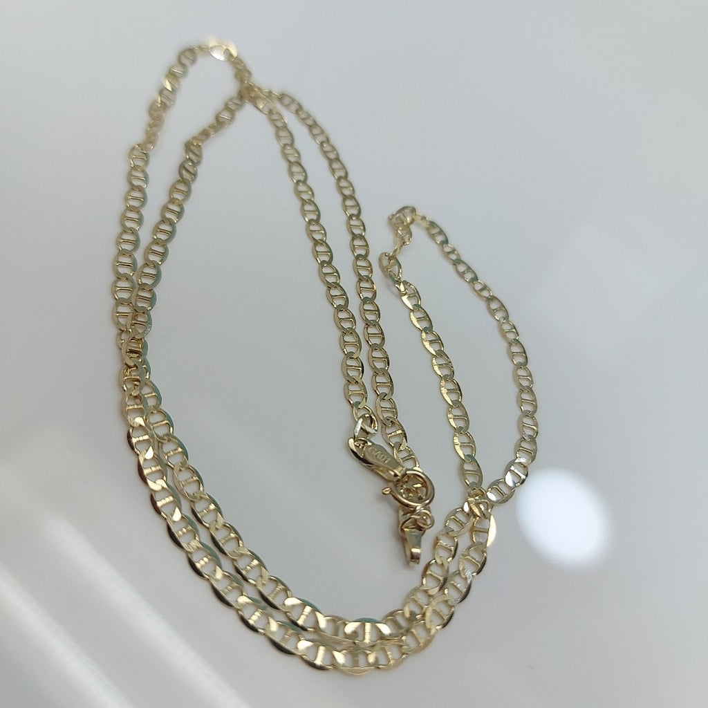 CADENAS TEJIDO GUCHI ORO 10K 55 CM 4.2 GR (NUEVO)