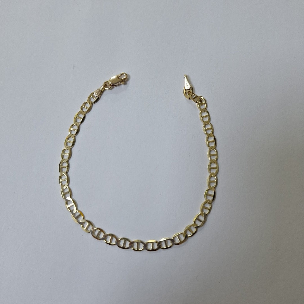 PULSERAS TEJIDO MARINERA ORO 14K 18 CM 2.9 GR (NUEVO)