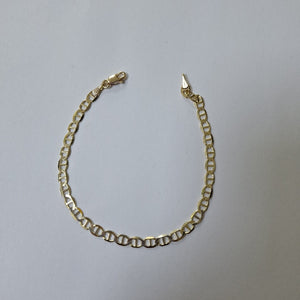 PULSERAS TEJIDO MARINERA ORO 14K 18 CM 2.9 GR (NUEVO)