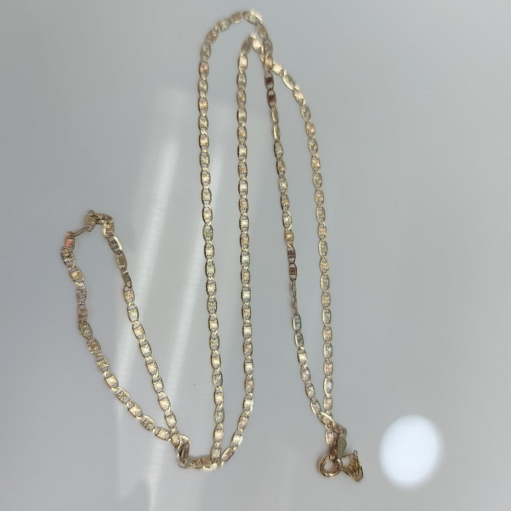 CADENAS TEJIDO GUCHI ORO 10K 60 CM 3.2 GR (NUEVO)