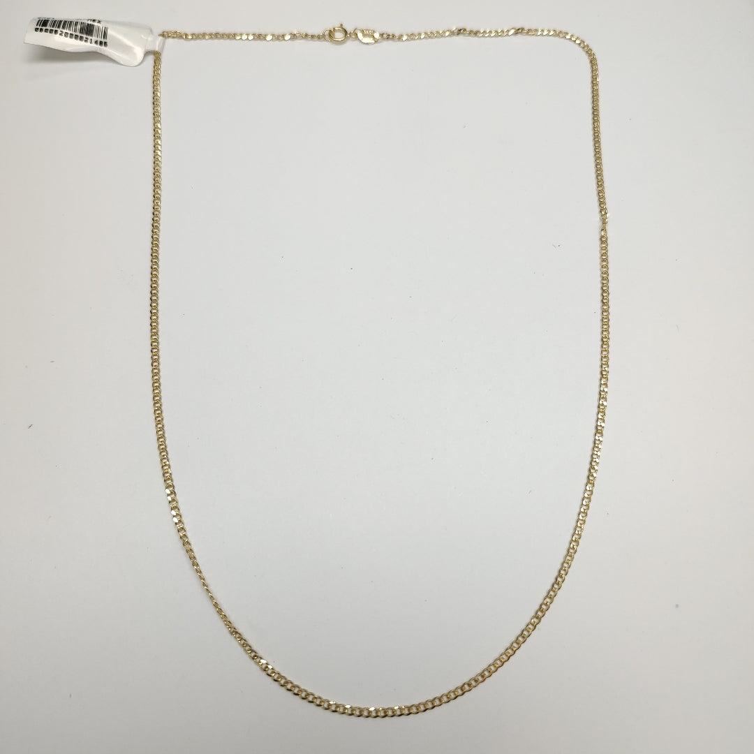 CADENAS TEJIDO BARBADA ORO 10K 50 CM 3.5 GR (NUEVO)